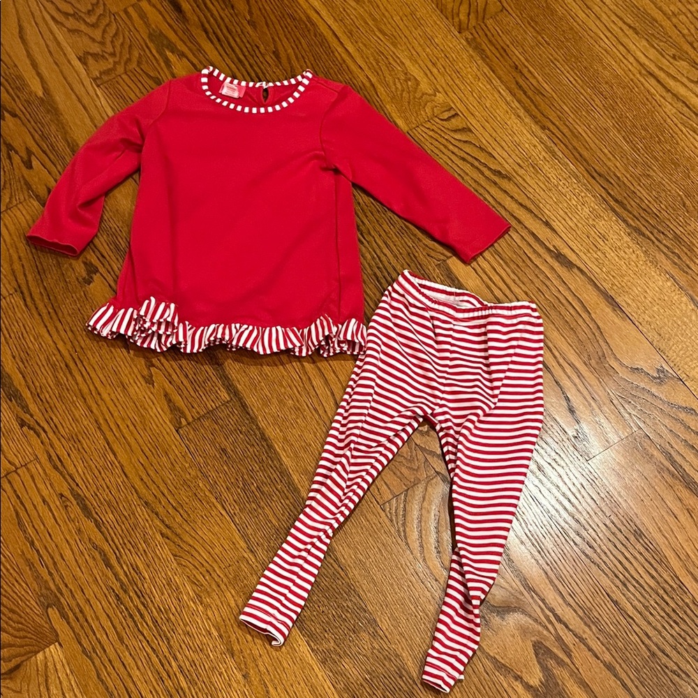Claire & Charlie holiday 2 piece outfit toddler size 4T New without tags.